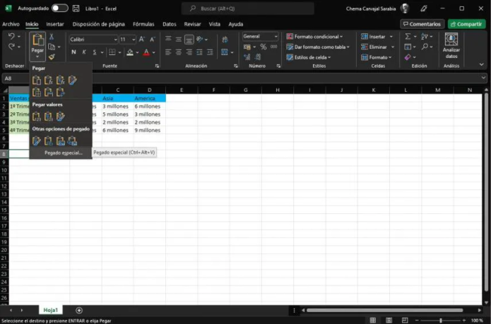 Cómo Dar La Vuelta A Una Tabla En Excel Con La Función Transponer Actualidad Digital